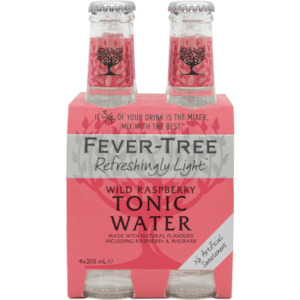 Non Alcoholic: Fever Tree Wild Raspberry Tonic 4pack