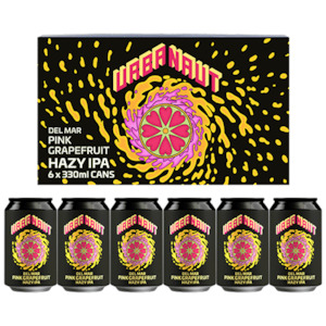 Beer: Urbanaut Del Mar Pink Grapefruit Hazy IPA 6 Pack