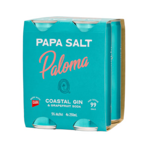 Spirits: Papa Salt Rtd Gin & Tonic 4 X 250ml
