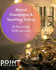 Tastings 1: Annual Champagne Tasting Tuesday 25 November