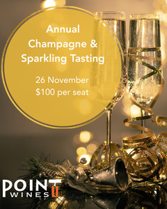 Tastings 1: Annual Champagne Tasting Wednesday 26 November