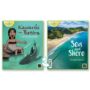 Wairuatanga me te Taiao (Connection to the spiritual & natural world): Kawariki and Tutira & Sea and Shore – Flipside book (Small Book)
