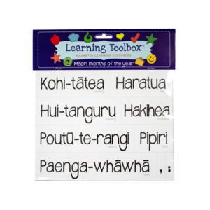 Wairuatanga me te Taiao (Connection to the spiritual & natural world): Months of the year in Māori (21 Pce magnets)