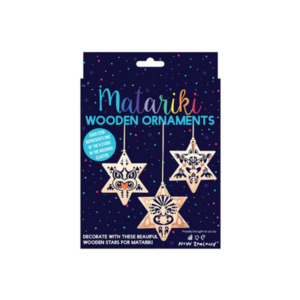 Matariki wooden ornaments (9 Pce)