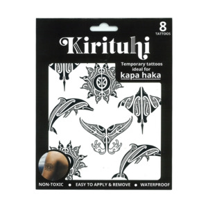 Māori design Sun & Sea – Temporary Tattoos (8 Pce)