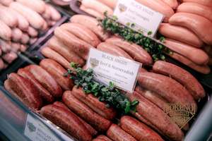 Beef: Koheroa Angus Beef & Horseradish Sausages