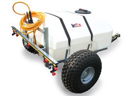 Spray Tanks: InEx 200L Engine Driven Flat Deck with 30M Hose Reel Kit