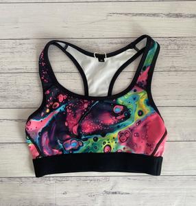 Clothing: Racer Back Sports Bra - Print