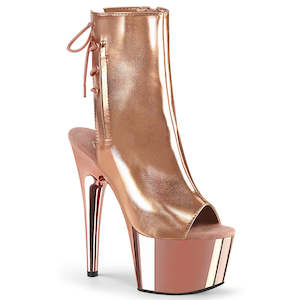 7: PLEASER ADORE-1018 ROSE GOLD METALLIC PU/ROSE GOLD CHROME