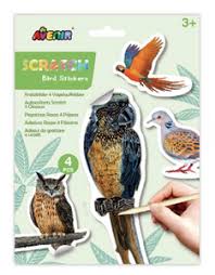 Arts & Crafts: Avenir Scratch -  Bird Stickers