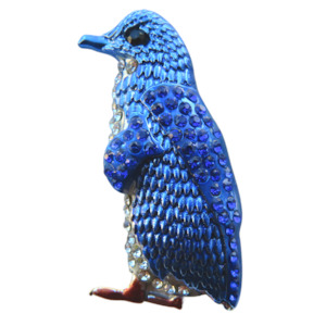 Jewellery: Wildside BR21 - Brooch Blue Penguin