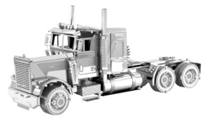 Model Building Trucks: Metal Earth - Freightliner FLC Long Nose Truck