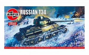 Model Building Military: Airfix - 1:76 Russian T34 Tank
