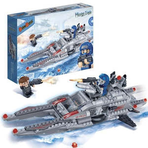 Construction Toys Building Blocks Bricks: BanBao - Mission Eagles Combat Boat