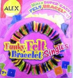 Creative Role Play Jewellery: Alex: Singles - Funky Felt Bracelet
