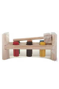 Creative Role Play Wooden Toys: Barriewood Wooden Peg and Hammer Set