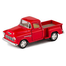 Die Cast Models: Kinsmart - 1955 Chevy Stepside Pickup Red