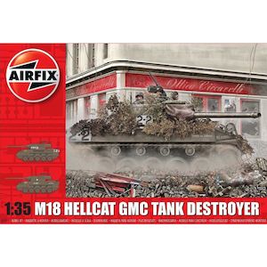 Model Building Military: Airfix - 1:35 M18 Hellcat GMC Tank Destroyer