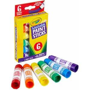 Arts Crafts Crayons: Crayola - Washable Paint Sticks 6pk