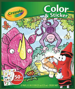 Crayola - Colour & Sticker Book - Animals