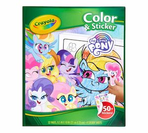 Arts Crafts Crayons: Crayola - Colour & Sticker Book - My Little Pony