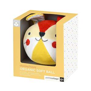 Creative Role Play Nursery Preschool: Petit Collage - Organic Soft Ball Chiming Bunny