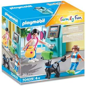 Construction Toys: Playmobil 70439 - Family Fun - Tourists with ATM