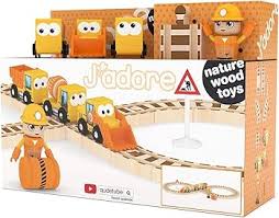 J'adore - Wooden Construction Train Set