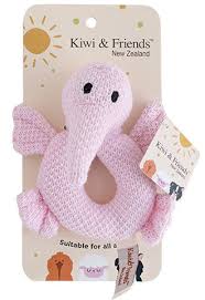 Kiwi & Friends - Kiwi Rattle Knitted Pink