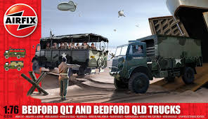 Model Building Military: Airfix - 1:76 Bedford QLT and Bedford QLD Trucks