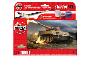Model Building Military: Airfix Starter Set - 1:72 Tiger 1