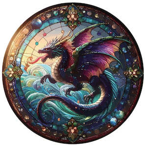Wall Art - Stained Glass Hanger - Dragon