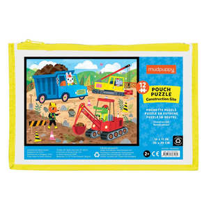 Mudpuppy - Pouch Puzzle - Construction Site (12pc)