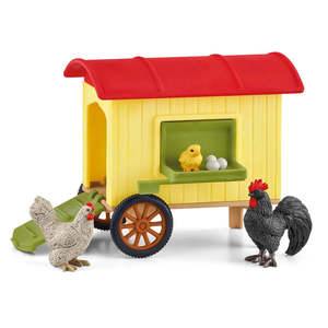 Creative Role Play Action Figures Animal Figures: Schleich - Mobile Chicken Coop