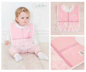 Little Poppet - Babies Bib Pretty in Pink