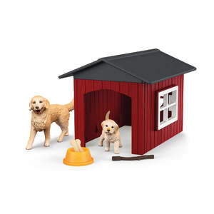 Schleich - Dog Kennel with Golden Retriever
