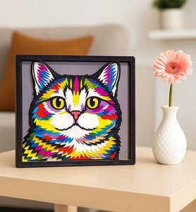 Wooden Art Craft Kit - Cat