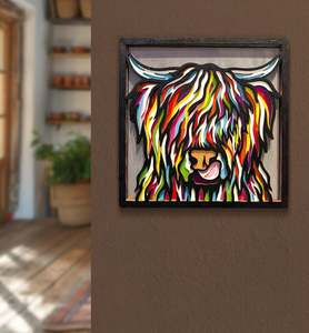 Wooden Art Craft Kit - Highland Cow