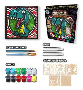 Wooden Art Craft Kit - Dinosaur