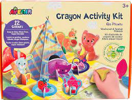 Arts Crafts Drawing Colouring: Avenir: Crayon Activity Kit - Go Picnic