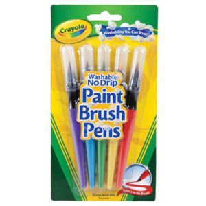 Crayola - Washable Paint Brush Pens 5pk