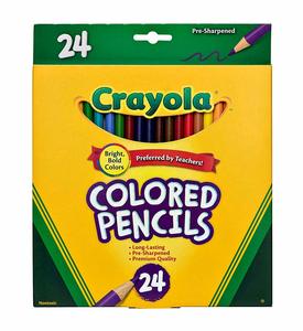 Crayola - Full Size Coloured Pencils 24pk