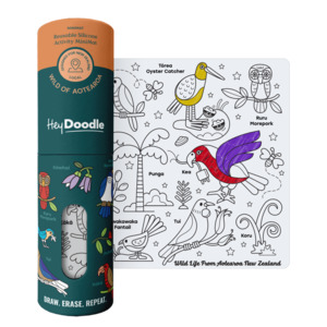 Arts Crafts Drawing Colouring: Hey Doodle Mini Playmat - Wild of Aotearoa