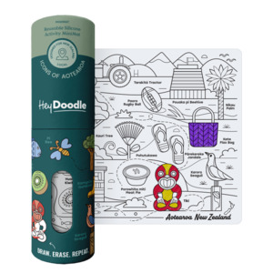 Arts Crafts Drawing Colouring: Hey Doodle Mini Playmat - Icons of Aotearoa