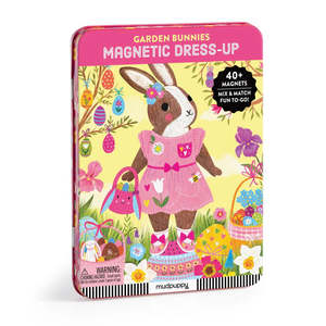 Mudpuppy: Mudpuppy - Magnetic Dress Up Garden Bunnies
