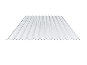 Corrugated polycarbonate clear roof panel