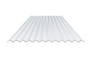 Corrugated polycarbonate clear roof panel