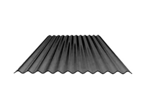 Corrugated polycarbonate roof panel