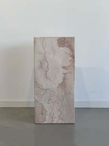 Crema Rosa Marble Plinth | Medium