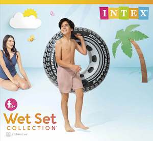 POOL TOY MONSTER TRUCK TUBE w HANDLES (AGE 9+)